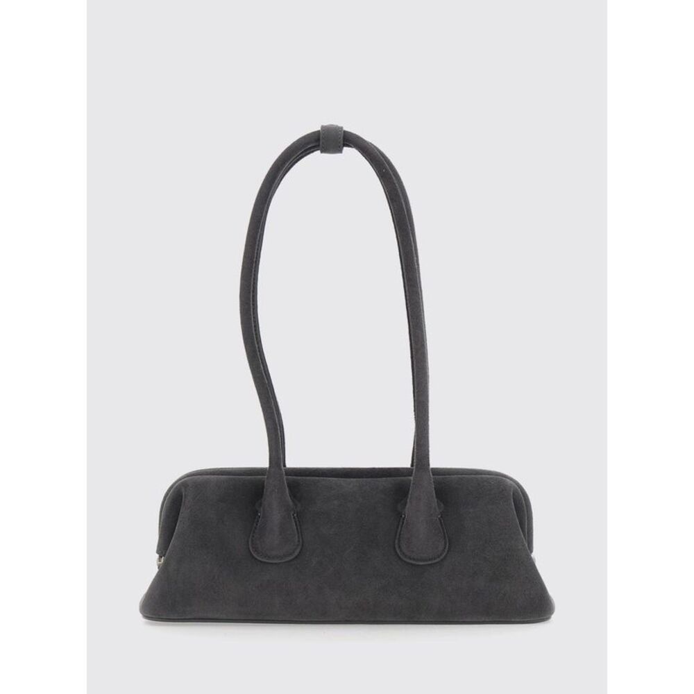 Osoi Women Boat Osoi Suede Shoulder Bag With Double Handle And Snap Closure